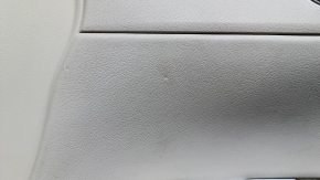 Door trim card front right Lexus ES300h ES350 13-18 beige with black insert leather, armrest beige leather, molding for light wood, pokes, scratches, abrasions, scuffs, for cleaning