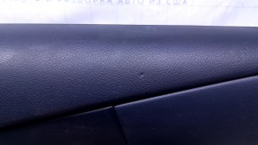 Door trim card front right Lexus RX350 RX450h 10-15 black with black insert leather, armrest gray leather type 2, scuffs, bumps, scratches, cracked leather