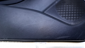 Door trim card front left Infiniti QX30 17- black with black insert leather, armrest black leather, molding black gloss, for adjustment and memory of seats, scratches, pokes, scuffs, abrasions, dents