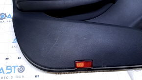Door trim card front left Infiniti QX30 17- black with black insert leather, armrest black leather, molding black gloss, for adjustment and memory of seats, scratches, pokes, scuffs, abrasions, dents