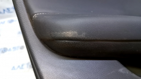 Door trim card front left Infiniti QX30 17- black with black insert leather, armrest black leather, molding black gloss, for adjustment and memory of seats, scratches, pokes, scuffs, abrasions, dents