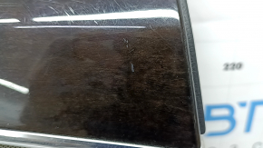 Door trim card rear left Volvo XC90 16-22 gray leather, gray leather armrest, wood insert, tears, scratches, dry cleaning