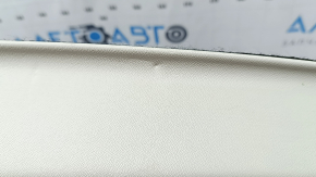 Door trim card rear left Volvo XC90 16-22 gray leather, gray leather armrest, wood insert, tears, scratches, dry cleaning