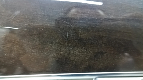 Door trim card rear right Volvo XC90 16-22 gray leather, gray leather armrest, wood insert, tears, scratches, dry cleaning