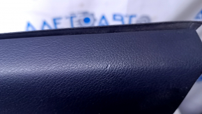 Door trim card front right Lexus ES300h ES350 13-18 beige with black insert leather, armrest beige leather, molding under dark wood, butt, scratches, abrasions, scuffs