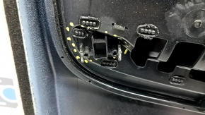 Door trim card front right Volvo XC90 16-22 gray leather, gray leather armrest, wood insert, scratches, broken fastening, dry cleaning