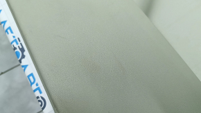 Door trim card front right Volvo XC90 16-22 gray leather, gray leather armrest, wood insert, scratches, broken fastening, dry cleaning