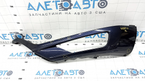 Front bumper cover left Volvo XC90 16-19 scratches, cracks in fasteners