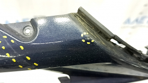 Front bumper cover left Volvo XC90 16-19 scratches, cracks in fasteners