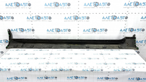 Left threshold Volvo XC90 16-22 with seal, blue, dented, scratches, broken fastening