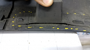 Right threshold Volvo XC90 16-22 with seal, blue, dented, scratches, broken fastening