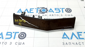 Front panel trim left Volvo XC90 16-22 wood, glossy, with backlight, scratches