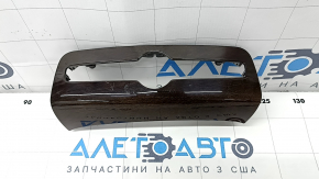 Front panel trim center lower Volvo XC90 16-22 wood, gloss, scratches
