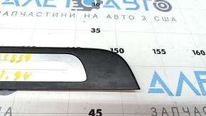 Door sill trim outer rear left Audi A6 C7 12-18 black, with chrome, scratches