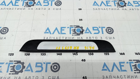 Door sill trim outer rear right Audi A6 C7 12-18 black, with chrome, broken guides, scratches