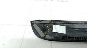 Door sill trim outer rear right Audi A6 C7 12-18 black, with chrome, broken guides, scratches