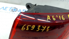 Outer wing lamp right Audi A6 C7 16-18 rest, scratches, crack in glass