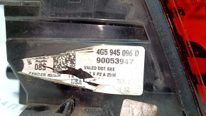 Outer wing lamp right Audi A6 C7 16-18 rest, scratches, crack in glass