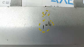 Volvo XC90 16-19 front bumper lip trim is dented, cracks, scratches, crack in the mount