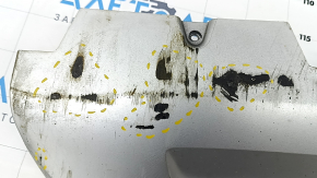 Volvo XC90 16-19 front bumper lip trim is dented, cracks, scratches, crack in the mount