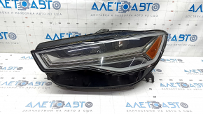 Front left headlight complete Audi A6 C7 16-18 rest LED, sand, chips, scratches