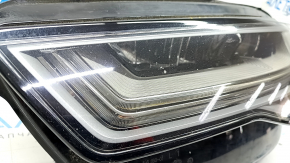 Front left headlight complete Audi A6 C7 16-18 rest LED, sand, chips, scratches