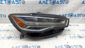 Front right headlight complete Audi A6 C7 16-18 rest LED, sand, chips