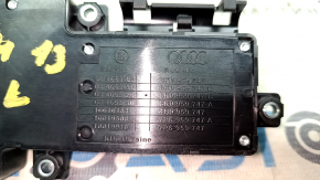 Driver's seat control Audi A4 B8 13-16 black, with chrome insert