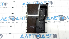 Box pocket central console Volvo XC90 16-22 chrome, wood, scratches