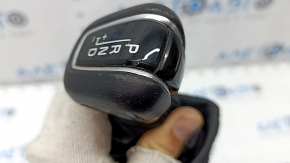 Gear knob Volvo XC90 16-22 leather black, chrome, worn