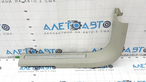 Door sill trim front left inner Volvo XC90 16-22 with backlight, gray, scratches, broken, needs cleaning