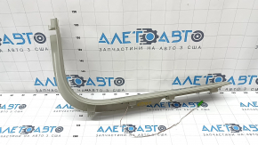 Door sill trim front left inner Volvo XC90 16-22 with backlight, gray, scratches, broken, needs cleaning