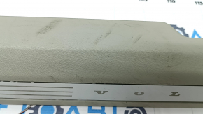 Door sill trim front left inner Volvo XC90 16-22 with backlight, gray, scratches, broken, needs cleaning