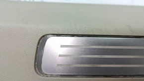 Door sill trim front left inner Volvo XC90 16-22 with backlight, gray, scratches, broken, needs cleaning