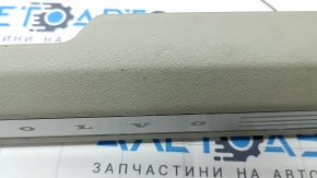 Door sill trim front right inner Volvo XC90 16-22 with backlight, gray, scratches, broken, needs cleaning