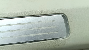 Door sill trim front right inner Volvo XC90 16-22 with backlight, gray, scratches, broken, needs cleaning