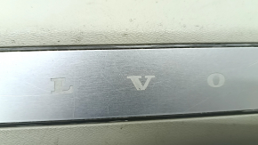 Door sill trim front right inner Volvo XC90 16-22 with backlight, gray, scratches, broken, needs cleaning