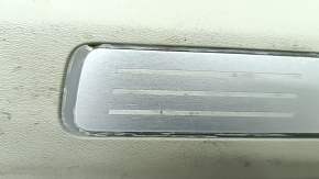 Door sill trim front right inner Volvo XC90 16-22 with backlight, gray, scratches, broken, needs cleaning