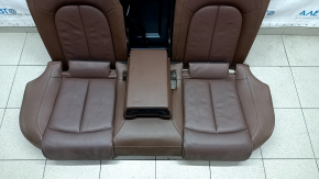 Rear row of seats 2nd row Audi A6 C7 12-18 brown leather, heated, leather bumpers