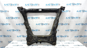 Front subframe Nissan Rogue Sport 17-19 rusty, 1 silent block torn, 1 silent block cracked