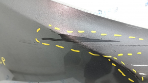 Bare front bumper Nissan Rogue Sport 17-19 graphite, scratches, dented