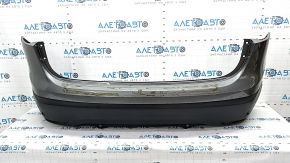 Bare rear bumper Nissan Rogue Sport 17-19 for parking sensors, graphite, scratches, dents
