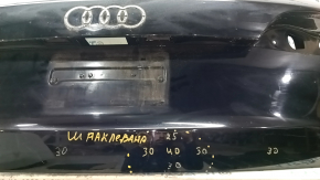 Bare trunk door without glass Audi Q5 8R 09-17 aluminum, black LY9B, putty