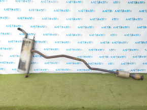 Exhaust line for 1 pipe Ford Fusion mk5 19-20 2.0 hybrid, plug-in with catalytic converter, sawed off studs