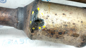 Intake pipe with catalytic converters VW Atlas 18- 3.6, with lambda, rusty, dented, torn mesh, burnt out
