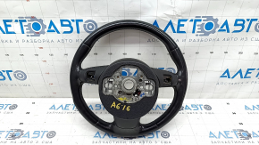 Bare steering wheel Audi A6 C7 12-18 leather black, heated, scratches