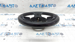 Bare steering wheel Audi A6 C7 12-18 leather black, heated, scratches
