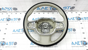 Bare steering wheel Volvo XC90 16-22 gray leather, without heating and petals, scratches, for dry cleaning