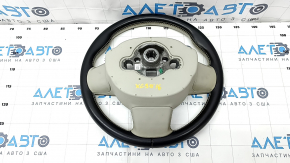 Bare steering wheel Volvo XC90 16-22 gray leather, without heating and petals, scratches, for dry cleaning