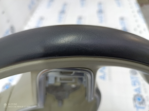 Bare steering wheel Volvo XC90 16-22 gray leather, without heating and petals, scratches, for dry cleaning